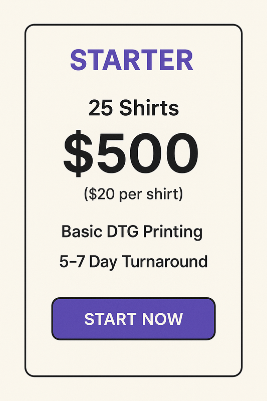 25 Shirt Package